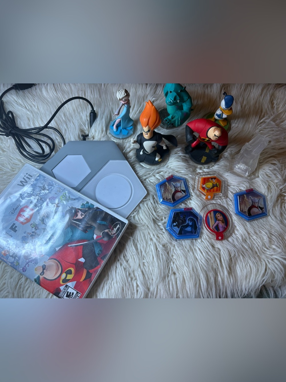 Disney Infinity Wii Game Figures Characters Portal Tiles Works Bundle Set Lot